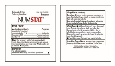 Packet (Fda Submission Safetec Numstat Wipe)